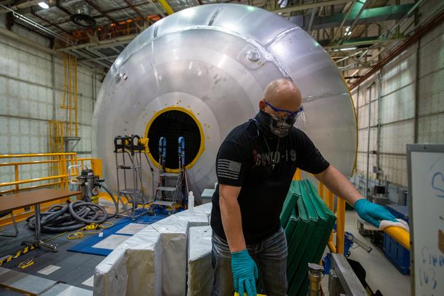 NASA image: Michoud Assembly Facility Employees Wear PPE As Site Transitions to Stage 3 of NASA’s Return-To-Work Framework